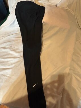 Nike Black Leggings with White Swoosh